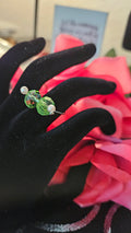 Green glass ring