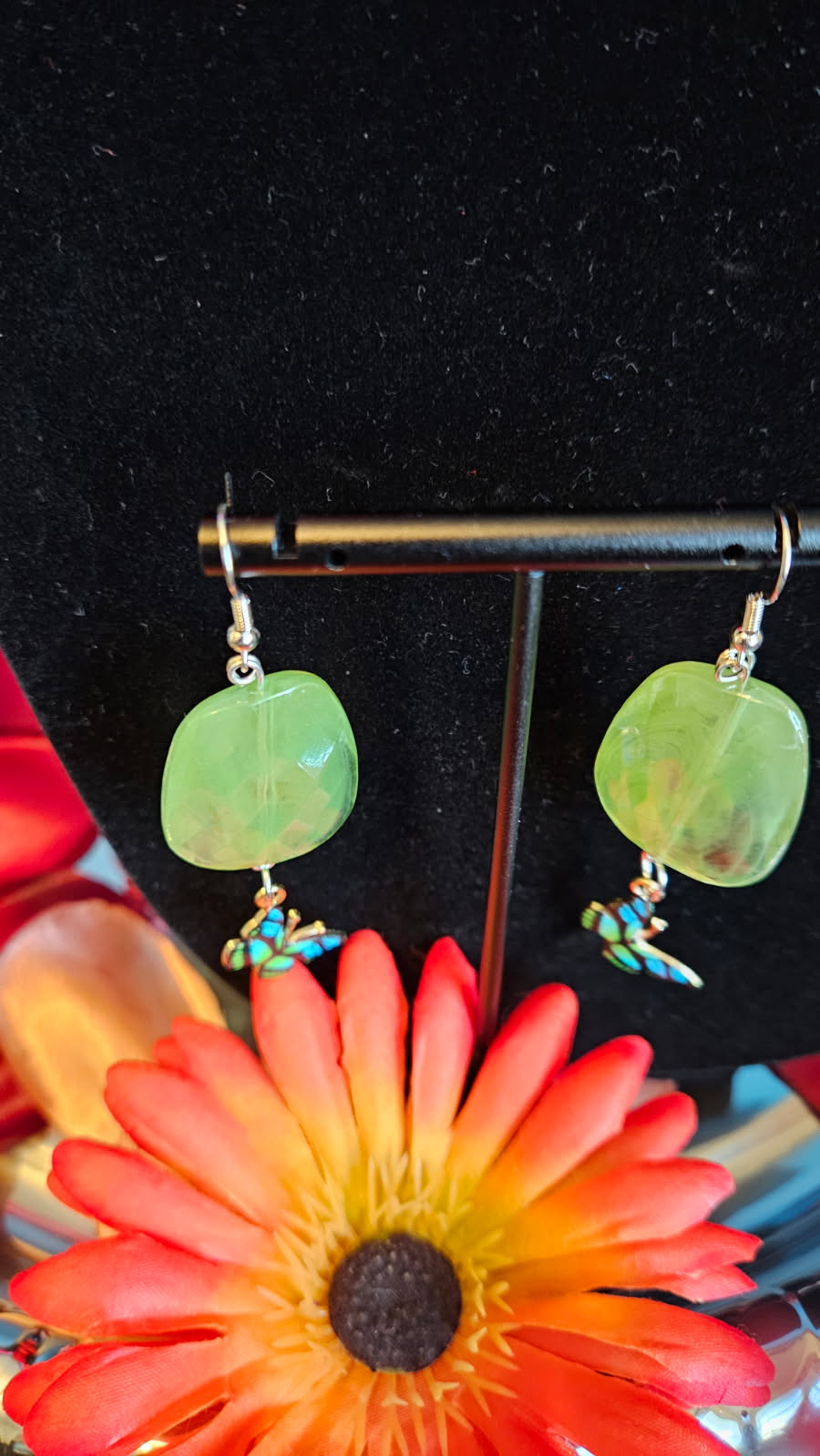Limestone Butterfly Earrings