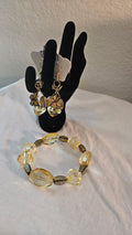 Yellow Stone Bracelet and earring set