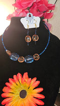 Chocolate Blue Choker Set