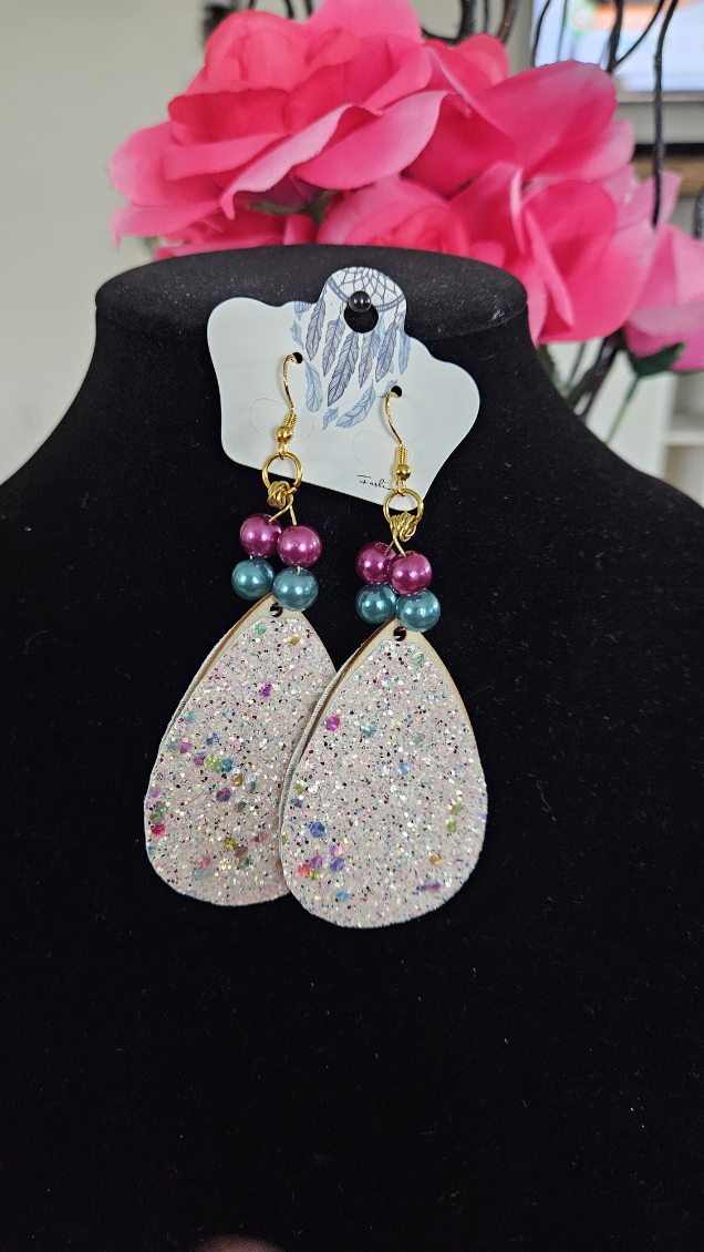 Wooden Sparkle Earrings